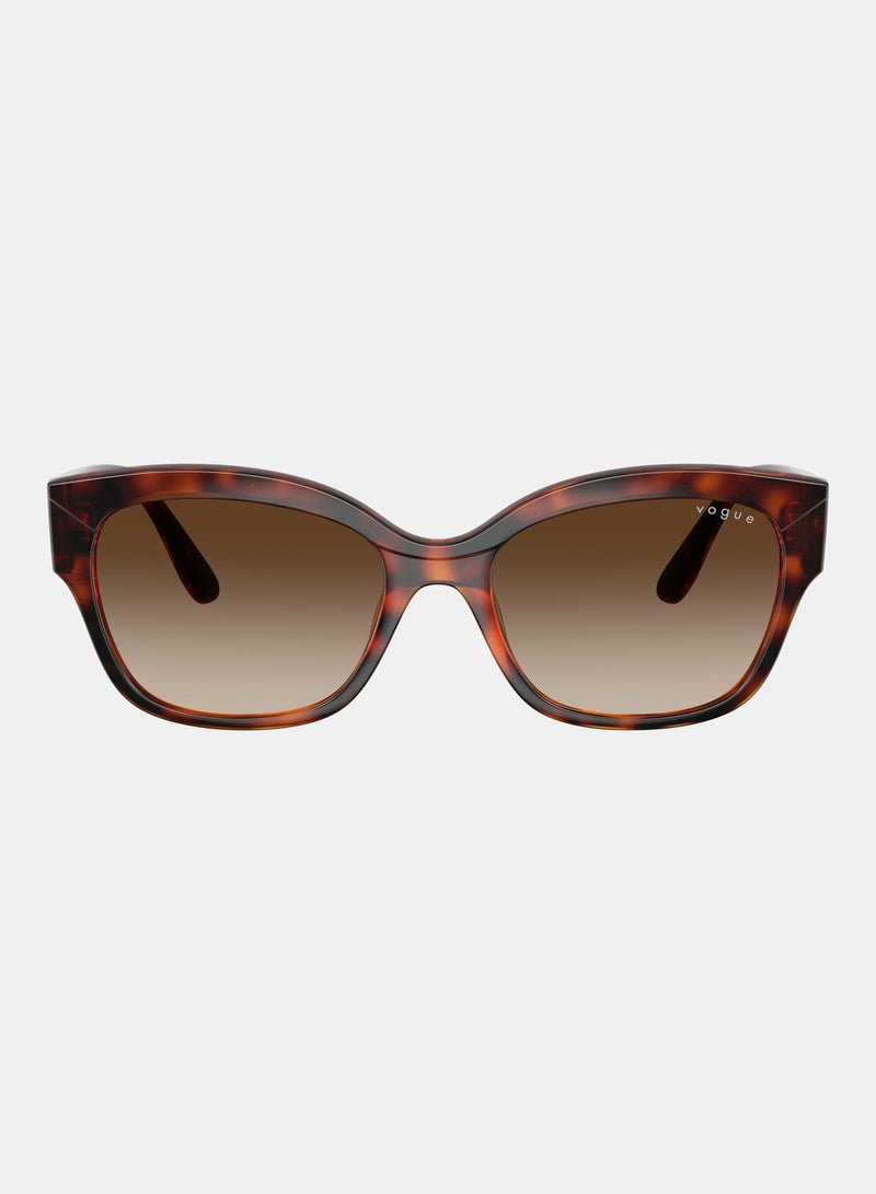Vogue Full Rim Cat Eye Sunglasses 5638SU, 55, W656, 13 - Image 1